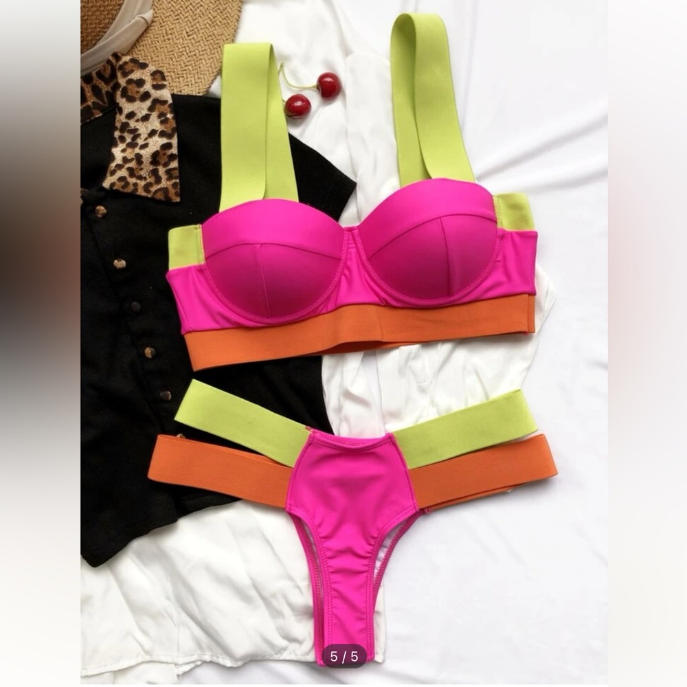 Multicolored Bikini - image 4